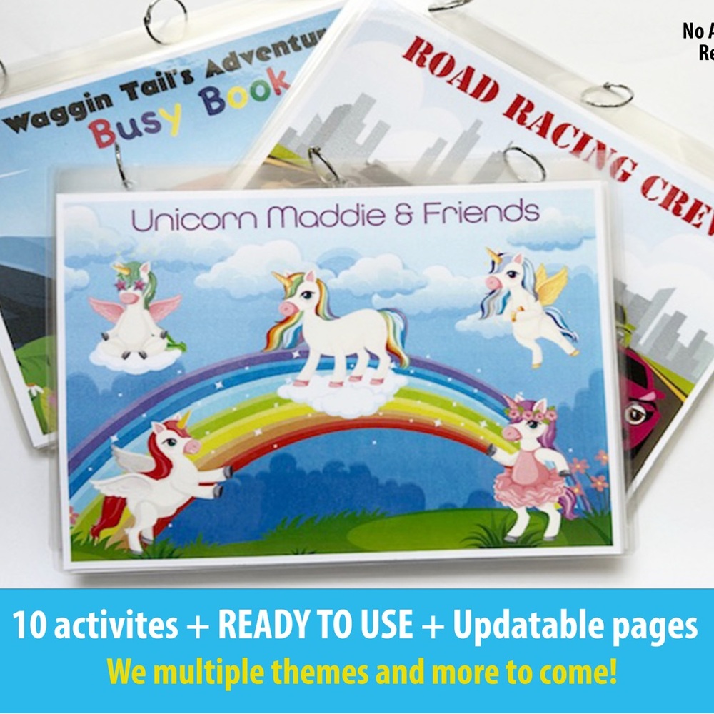 Pre k and Toddler Busy Books.